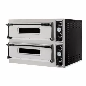 Cuptor de pizza, electric, cu două camere, 35 cm, 4+4 buc.