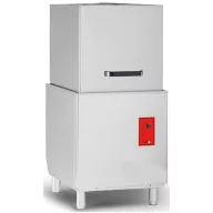   Mașină de spălat vase Fagor eco cu încărcare verticală, încărcare frontală, coș de 50x50 cm, cu pompă de scurgere, dozator de agent de clătire încorporat