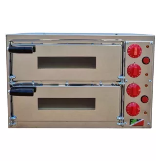 Cuptor de pizza, electric, cu două camere, 2x34 cm