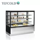 Frigider Tefcold, 400 litri, drept, cu geam frontal, ventilație
